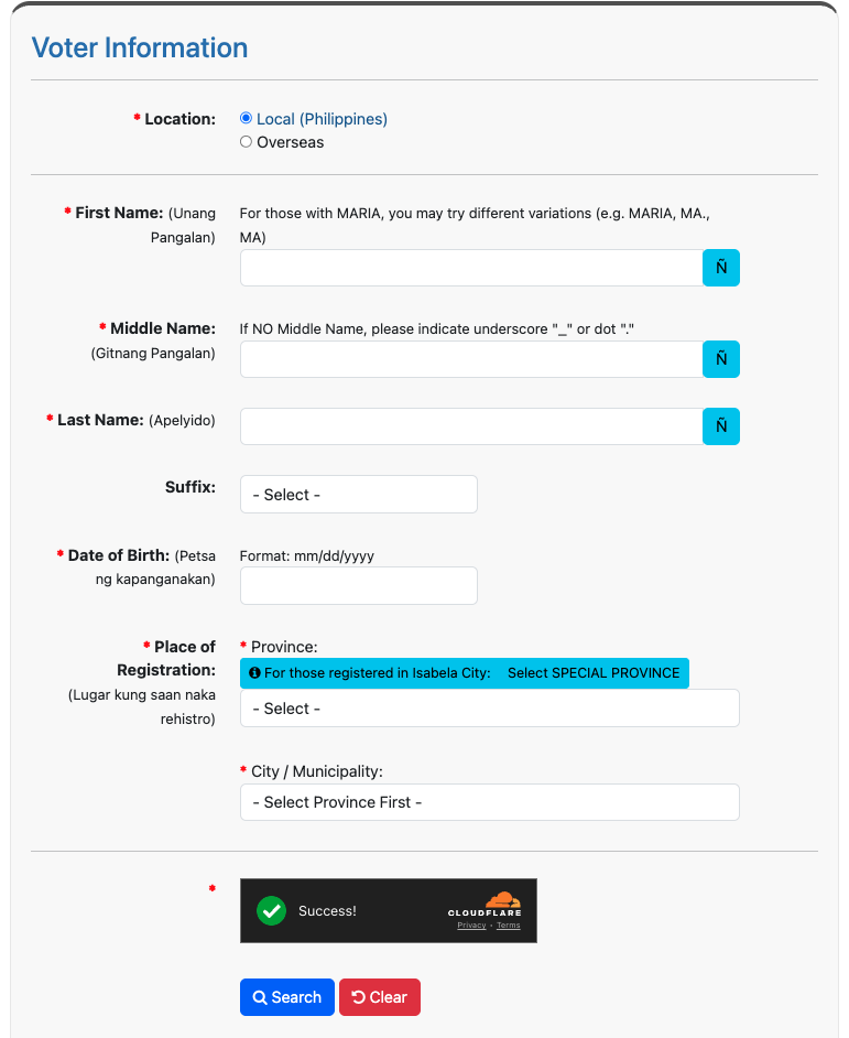 precinct finder voter information